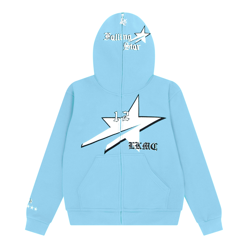 StarBoy Baby Blue Full Zip Hoodie