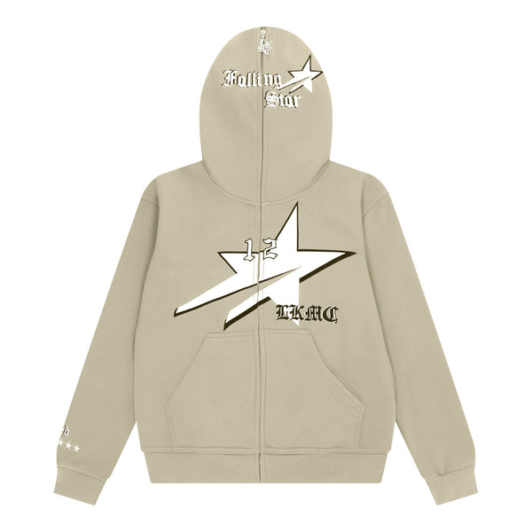 StarBoy Beige Full Zip Hoodie