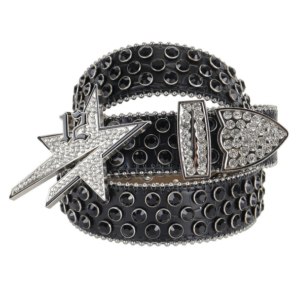 Diamond Star Belt Black