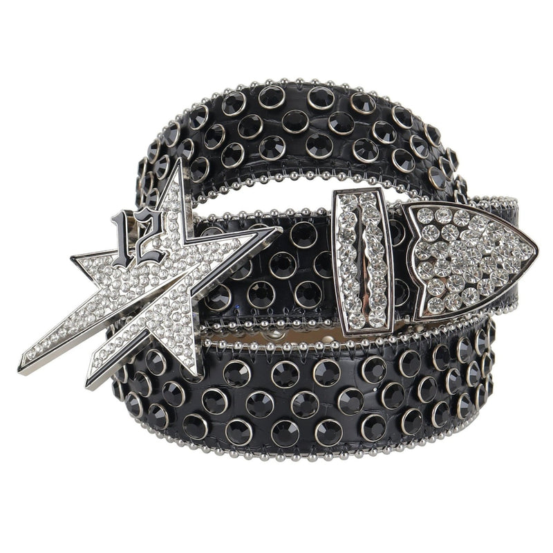 Diamond Star Belt Black