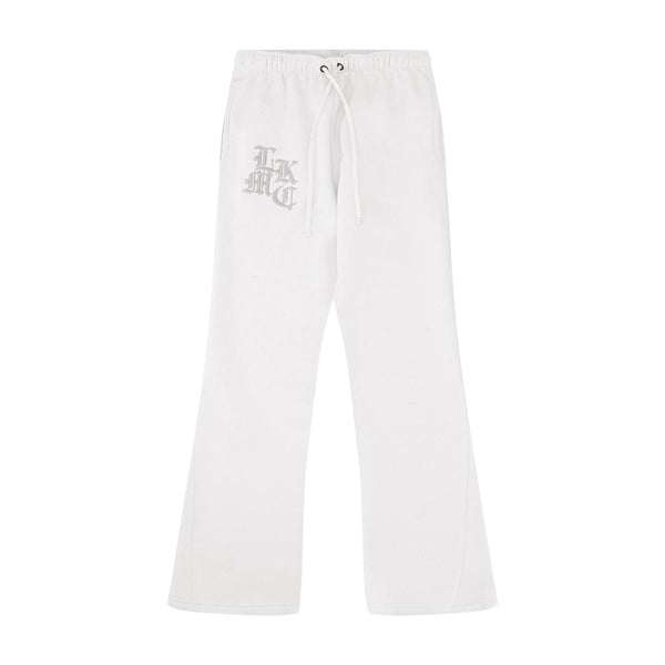 Flared Jogger White