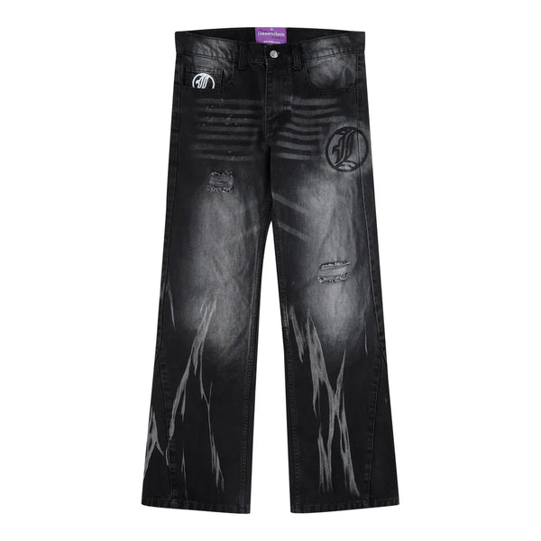 Flared Jeans Series - Black