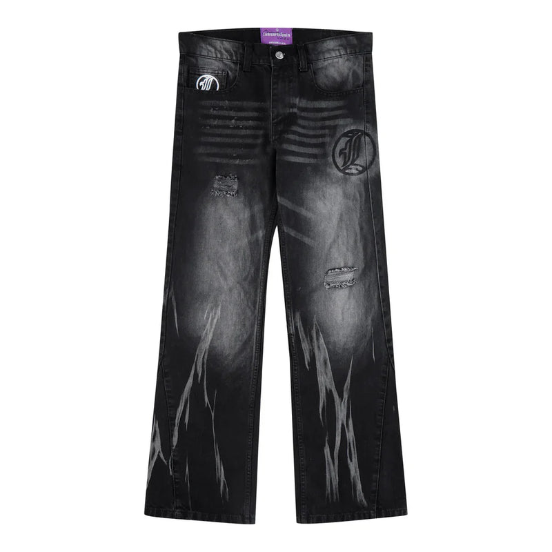 Flared Jeans Series - Black