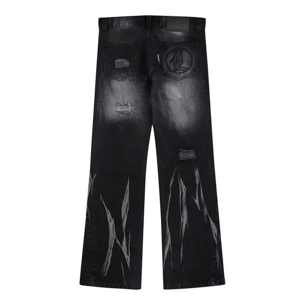 Flared Jeans Series - Black