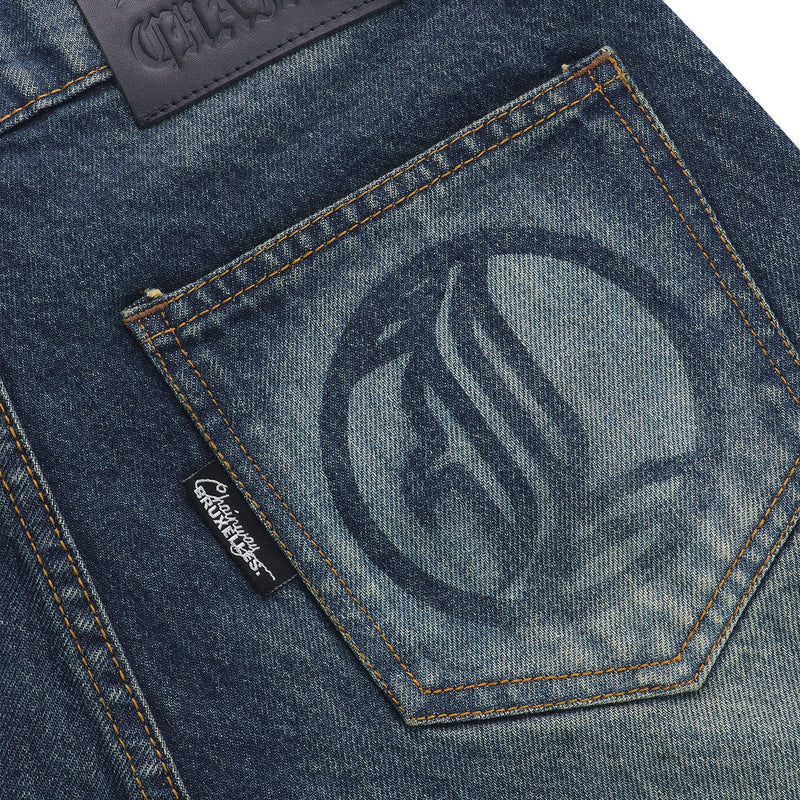 Flared Jeans Series - Blue Yellow