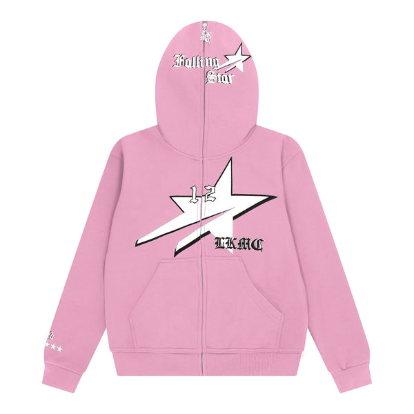 StarBoy Pink Full Zip Hoodie